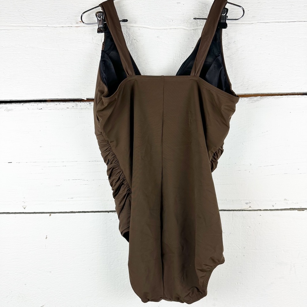 Lands end Grecian brown one piece swimsuit 8 - Picture 5 of 5